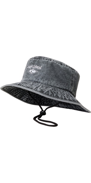 2026 Rip Curl Womens Premium Surf UPF Sun Hat 04OWHE - Washed Black / Black